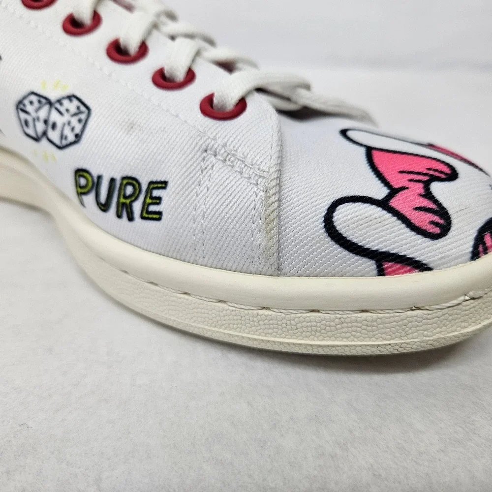 Adidas Aaron Kai x Stan Smith J Primeblue Shoes FY2686 White Multi Girl's Size 6